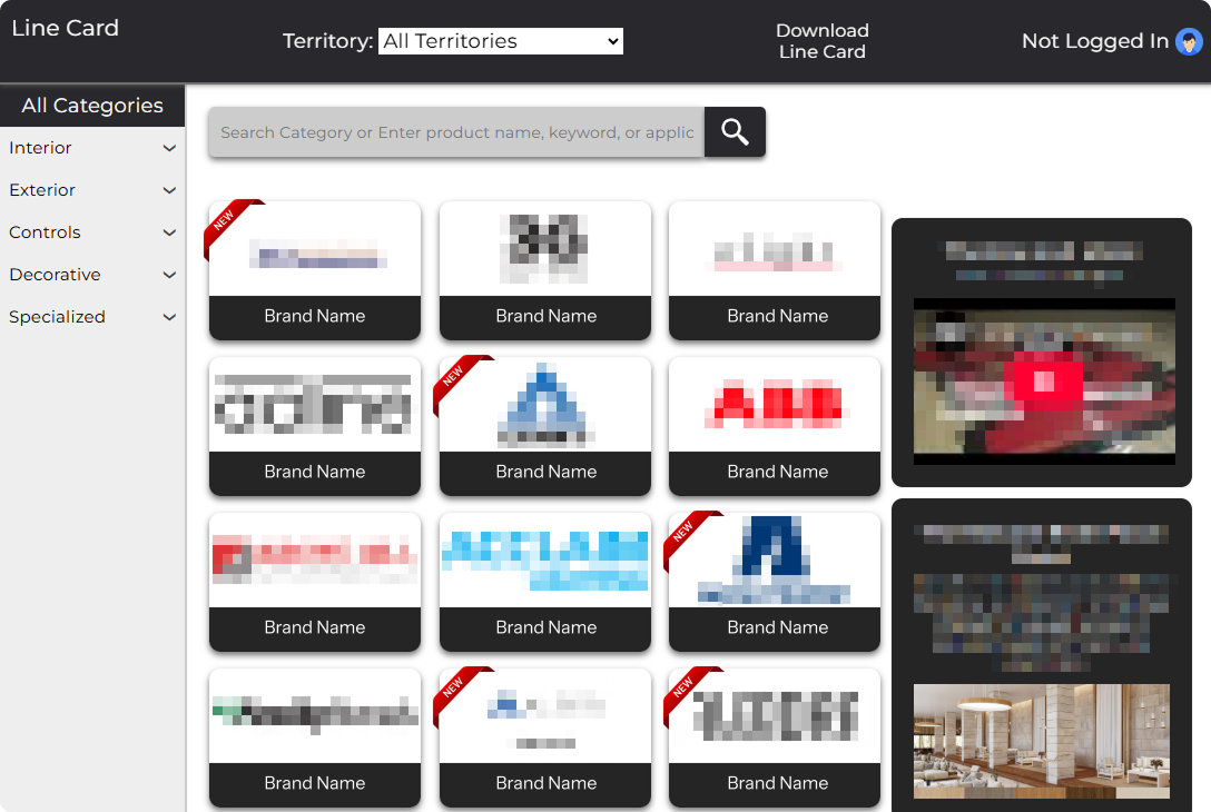 SpecSeek Blurred Line Card